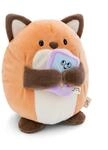 NICI MYMOCHI Fuchs Kuscheltier Geeks 16 cm mit Videospiel in Geschenkbox 11x12x6,5