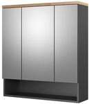 Vicco Badspiegelschrank Eden, Anthrazit, 70 x 77.5 cm, zur Wandmontage mit...