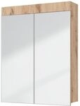 Vicco Badspiegelschrank Luna, Eiche Wotan, 60 x 77 cm