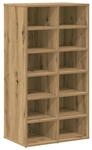 vidaXL Schuhregal Artisan-Eiche 54x34x100,5 cm Holzwerkstoff