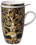 Goebel Gustav Klimt Teetasse mit Deckel und Sieb 450 ml DER LEBENSBAUM Porzellan
