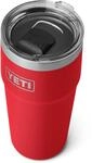 YETI Rambler Thermobecher 20 oz (591 ml), Rescue Red | Kaffeebecher To Go,