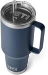YETI Rambler Trinkbecher Mit Trinkhalmdeckel, Navy, 42 oz (1,2 l)