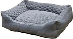 Nobby Komfortbett eckig Classic Diamond grau L x B x H: 60 x 50 x 18 cm