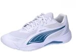Puma Unisex Adults SOLARFLASH III Indoor Court Shoe, Puma White-Blue Horizon, 37 EU