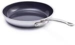 GreenPan Premiere Bratpfanne 30 cm, 3-Ply Edelstahl, Keramik-Antihaft | PFAS-freie