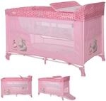 Lorelli 3 in 1 Babybett und Laufstall, Moonlight 2 Ebenen mit Seiteneingang,