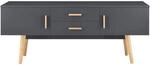 [en.casa] Fernsehtisch 140 x 40 x 56 cm TV Board mit 2 Schrankt&uuml;ren und 2...
