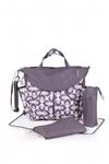 okiedog SUMO 34002 Wickeltasche/Wickelrucksack inkl. Zubeh&ouml;r DAMASK, wei&szlig;/grau