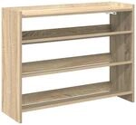 vidaXL Schuhregal Sonoma-Eiche 80x25x62 cm Holzwerkstoff