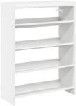 vidaXL Schuhregal Wei&szlig; 60x25x81 cm Holzwerkstoff