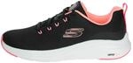 Skechers Vapor Lite Herren-Sneaker, Schwarzes Netzgewebe mit rosa R&auml;ndern, 3.5 UK