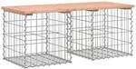 vidaXL Gartenbank aus Gabionen 103x44x42 cm Massivholz Douglasie