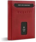 bugatti Secure Slim Mini B&ouml;rse aus Leder mit RFID-Schutz, Slim Wallet,...