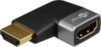 goobay 72010 HDMI Winkeladapter 90&deg; horizontal/Winkelstecker 8K @ 60 Hz und 4K @ 120