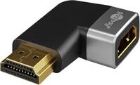 goobay HDMI-Adapter 72012 270&deg; horizontal 8k 60Hz vergoldet