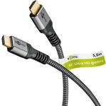 goobay High Speed 2.0 HDMI Kabel mit Ethernet - Vergoldete Stecker, Ultra HD