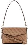 GUESS Damen Schultertasche Brenton Flap Logo One Size
