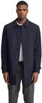 bugatti Herren Mantel Modern Fit wasserabweisend Basic Kragen