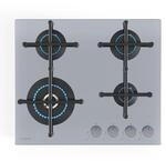 Klarstein Illuminosa 4 Gaskochfeld - 4 Sabaf-Brenner, 4 kW Wokbrenner, Elektrische