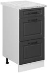 Vicco K&uuml;chenunterschrank R-Line, Anthrazit Landhaus, 40 cm