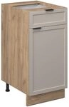 Vicco K&uuml;chenunterschrank Fame-Line, GrauBeige, 40 cm | MDF-Front &middot; Ohne