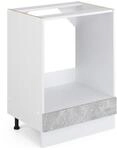 Vicco Herdumbauschrank R-Line, Beton, 60 cm ohne Arbeitsplatte, zur freien