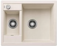 BLANCO METRA 6 | Granitsp&uuml;le aus SILGRANIT softwei&szlig; | Einbauart: Einbau von Oben 