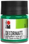 Marabu 14010005067 - Decormatt Acryl Saftgr&uuml;n 067, 50 ml, samtmatte Acrylfarbe auf
