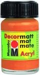 Marabu 14010039013 - Decormatt Acryl Orange 013, 15 ml, samtmatte Acrylfarbe auf