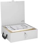 Wedo 1021637 Dokumenten Ordnerkassette A4, 36,5 x 33 x 11 cm, Sicherheitsschloss, 2