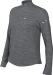 Nike Swift Dri-Fit Uv-Laufoberteil Mit Halbrei&szlig;verschluss F&uuml;r Damen, Smoke