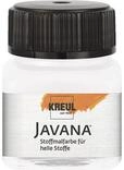KREUL 90911 - Javana Stoffmalfarbe f&uuml;r helle Stoffe, 20 ml Glas in wei&szlig;,