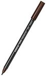 edding 1255 Kalligrafiestift - dunkelbraun - 1 Stift - Kalligrafiespitze 2 mm -