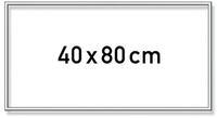 Schipper 605250768 Malen nach Zahlen, Alurahmen 40 x 80 cm, Silber matt ohne Glas