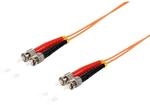 Duplex Glasfaser Patchkabel ST/ST 50/125&micro;m OM2 10m - Multimode LWL Kabel