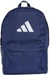 adidas Unisex Classic 3Bars Backpack, Dark Blue/White, One Size