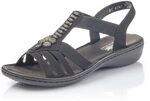 Rieker Damen Pantoletten 60806, Frauen Slipper,schluepfschuhe,Slip-ons,Backless