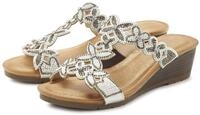 VIVANCE Damen Pantolette wei&szlig; 38