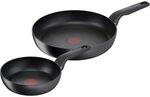 Tefal Hard Titanium Pro Pfannenset, Bratpfannen &Oslash;24/28cm, Extra tief, Induktion,