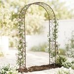 DanDiBo Rosenbogen aus Metall Stabil 160 cm Breit Rankbogen 96025 Gartenbogen