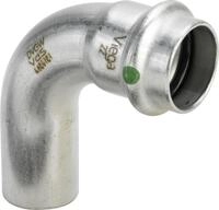 Sanpress Inox Bogen, 15 mm, 90 Grad, I X A, Edelstahl