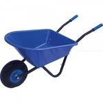 Pro-BAU-Tec Kinderschubkarre 20 l | Schubkarre f&uuml;r Kinder 40 x 39 x 105 cm | blau