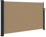 vidaXL Seitenmarkise Ausziehbar Taupe 120x500 cm