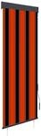 vidaXL Au&szlig;enrollo 60 x 250 cm Orange und Braun