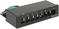 Delock 43338 Patch Panel - Patch Panels (Schwarz, Metall, 162 mm, 112,8 mm,...