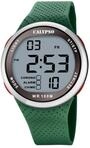 Calypso Uhr Digital Herren aus Kautschuk Gr&uuml;n Sport-Herrenuhr | Wasserdicht 10 ATM