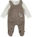Sterntaler Strampler Set Emmi - Baby Strampler aus Nicki mit Esel Emmi Applikation -