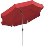 Schneider Sonnenschirm Locarno, rot, 200 cm rund, Gestell Stahl, Bespannung