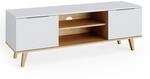 Vicco Lowboard Nautica, Wei&szlig;, 138 x 49 cm